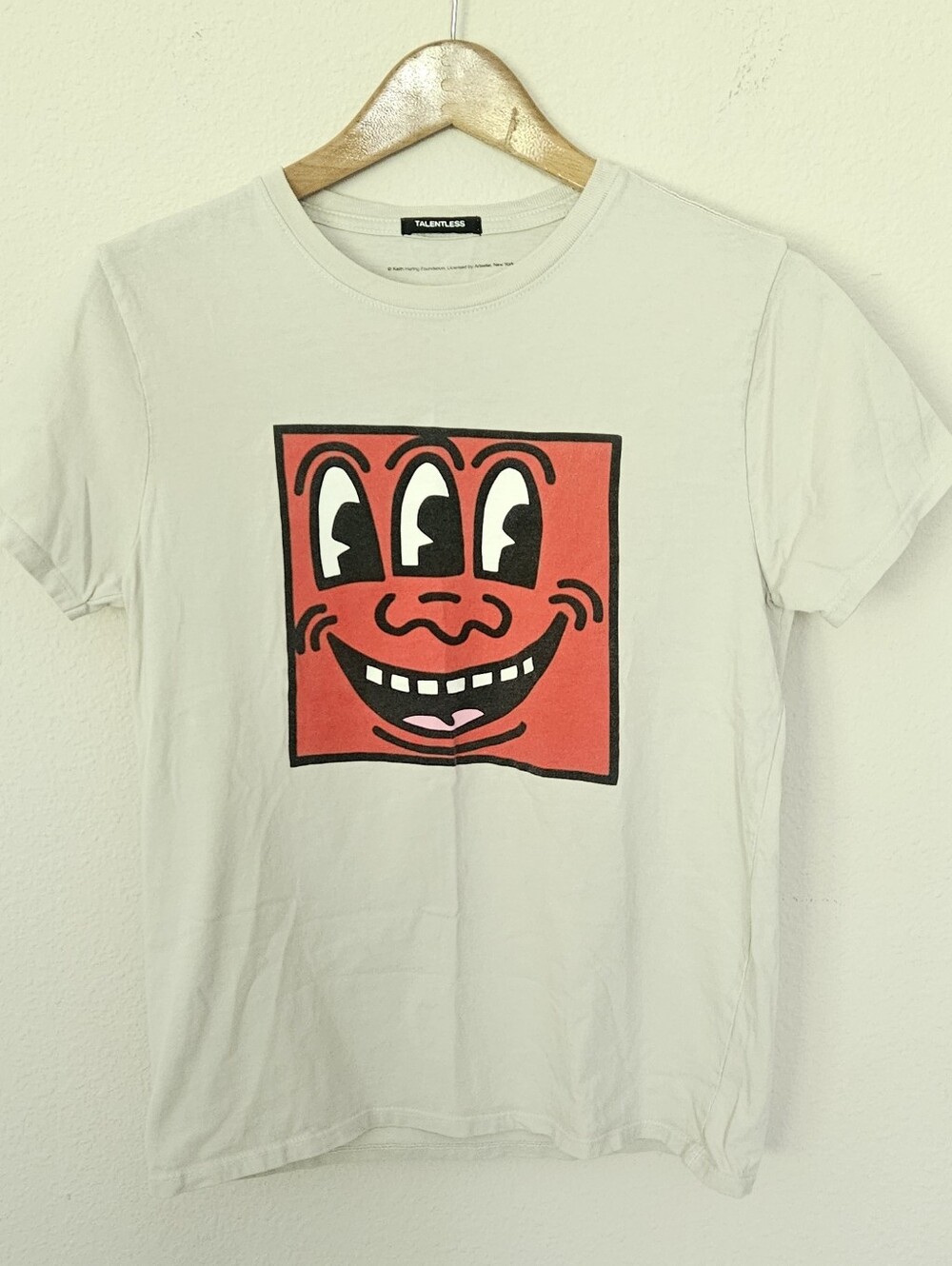 TALENTLESS X Keith Haring White Short Sleeve Tee Graphic Tshirt